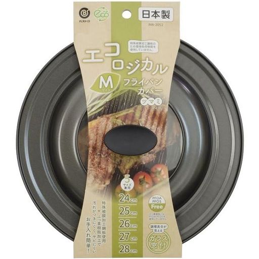 サイズ:幅29.5x奥行29.5x高さ5.3cm 重量:約0.37kg 素材・材質:本体/特殊被膜加工鋼板(フッ素樹脂塗膜加工)、ガラス/全面物理強化ガラス、ツマミ/フェノール樹脂(耐熱温度140度) 原産国:日本