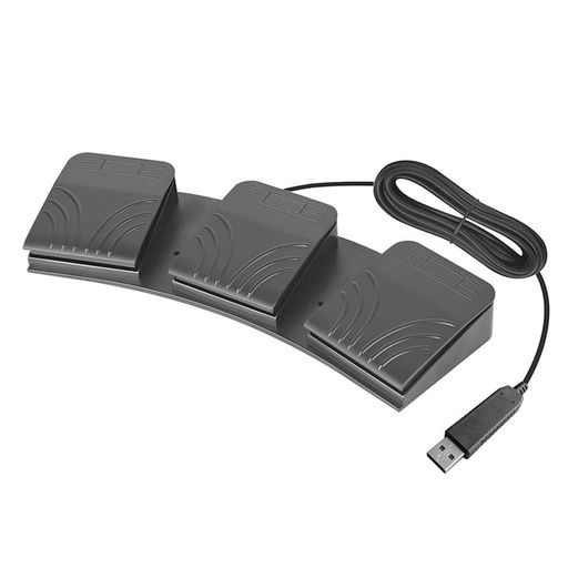 3キー 奥踏み式 USB フットスイッチ 静音設計 プログラマブル メモリ内蔵 PCフットペダル フットペダル ゲーミング DTM 動画編集 Windows Mac 対応 画像4