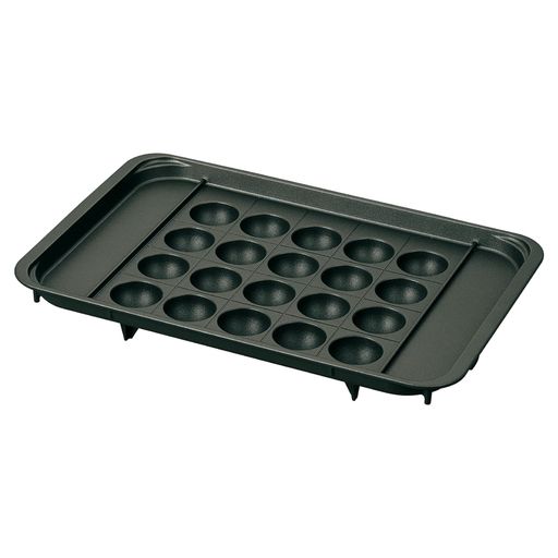 STAN.シリーズホットプレート、EA-FA10型専用の区切り線つきたこ焼きプレート 大きなたこ焼きが20個焼ける「区切り線つきたこ焼きプレート」 生活をもっと楽しくする、5メニューの「別冊レシピ」つき