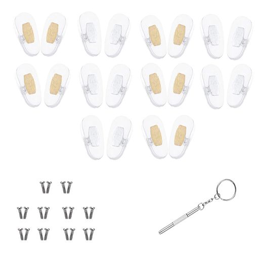 [RICISUNG]メガネ鼻パッドシリコンエアクッションメガネずり落ち防止ソフトシリコン鼻あて10ペア+10ペ..