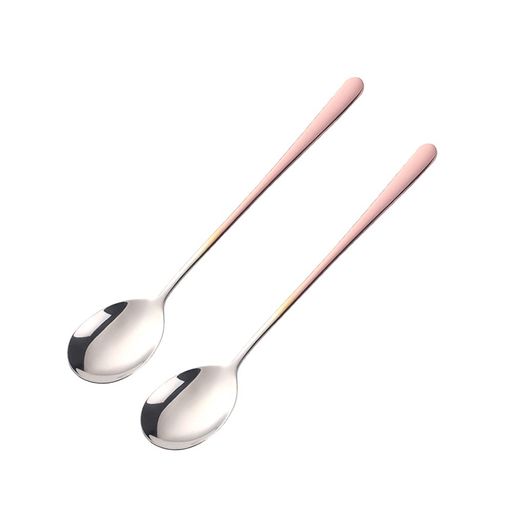 ディナースプーン2本セット18-8ステンレス製21cmおしゃれ韓国風業務用食洗機対応3色選択可能(シルバー/..