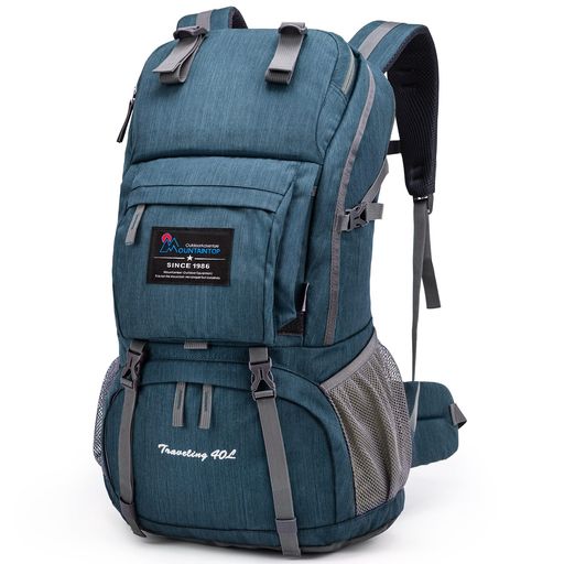 [MOUNTAINTOP]登山リュック40L軽量YKKジッパーキャンプバックパック防水ザックハイキングリュックサッ..