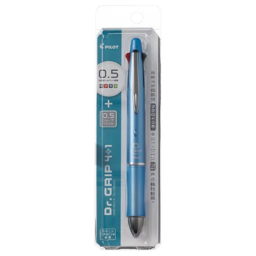 インク4色 黒、赤、青、緑+シャープペン0.5mm 芯出方法 スライドレバー式 字幅 0.5mm 極細字 アクロインク さや 樹脂 塗装 グリップ シリコーンラバー サイズ 長さ148mmx径14.1mm 重さ28g