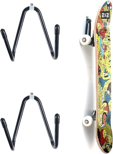NN.ORANIE2個セットスケボー壁掛けスケートボードハンガースケートボード壁掛けスケートボード用ウォー..