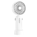 携帯扇風機折り畳み式100°角度調整可能ZLF-FS風量3段階調整低騒音屋外でも屋内でも適用軽量熱中症対策ホワイト