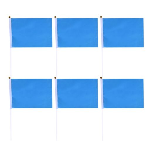 LIOOBO手持ち旗ミニフラッグミニ手旗50個入りスティック付き審判手旗指揮手旗競技用品スポーツ試合軽量..