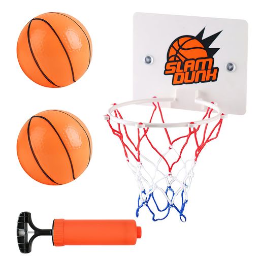 【子供用バスケットゴール】パッケージ内容:バスケットボールフープ1個、バックボード1個、バスケットボール2個、エアポンプ1個、組み立て説明書、付属品。当社のバスケットゴールセットはより多くのスペースを節約し、屋内での使用をお勧めし、お子様に...