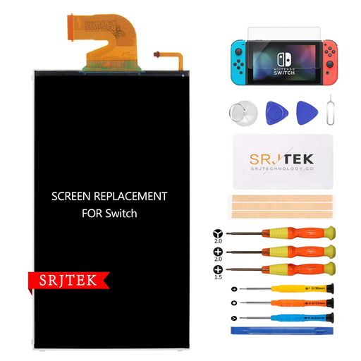 SRJTEKFORNINTENDOSWITCHHAC-001第一世代修理交換用LCD液晶パネルディスプレイ、修理パーツ保護フィルム付き(OLED版は対応していない SRJTEKFORNINTENDOSWITCHHAC-001第一世代修理交換用LCD液晶パネルディスプレイ、修理パーツ保護フィルム付き(OLED版は対応していない