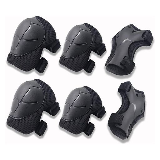 膝パッド子供肘パッド手のひらキッズリストガード6点セット腕パッドひざサポーター手首用サポーター保護具厚手怪我防止耐衝撃膝当て快適吸汗通気性耐磨損スクーター自転車...