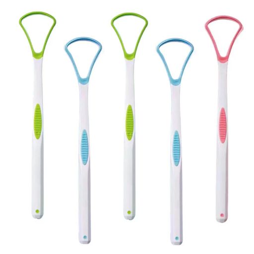 FineGood舌ブラシシリコン舌に優しく5本セット3色舌クリーナー舌磨きブラシ舌苔掃除舌磨き両面用個包装携帯に便利舌苔除去舌専用クリーナー携帯用