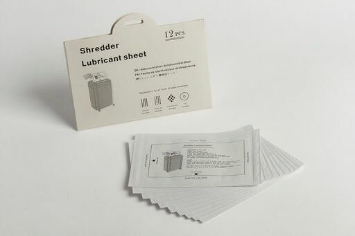 KEMITACシュレッダーメンテナンスシート12枚入り研磨剤・潤滑剤入り刃研ぎ・紙詰まり防止用