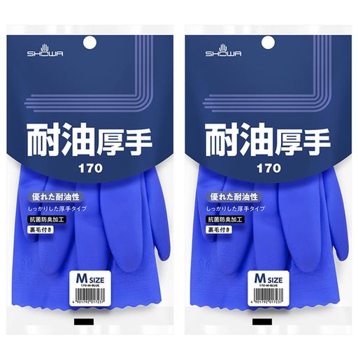 樂天商城 - ショーワグローブ(Showaglove)作業用手袋耐油手袋No170厚手Mサイズ1双2個セット