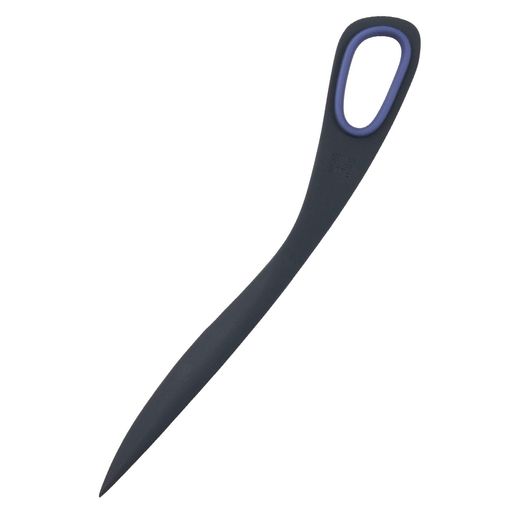 長さ:170mm フッ素加工(SC-170PB) 材料:リング部=エラストマー、刃=ハイカーボンステンレス鋼 紙の切り出しがしやすいギザ刃付き。 切れ味・耐久性に優れている。