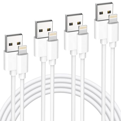 Cablex iPhone 充電ケーブル【0.25m/0.5m/1m/1.8m】4本 ライトニングケーブル 急速lightning ケーブル 急速充電 iphone 充電コード ケーブル アイホン 断線防止 超高耐久 iPhone 14/13/13