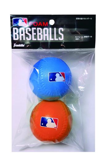 Franklin(フランクリン)MLB(メジャーリーグ)ロゴ入り フォームボール2個セット / ...