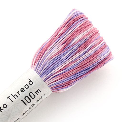 糸長:100m 素材:コットン100% 色番:カラフル 192番色 シリーズ:Sashiko Thread 100m