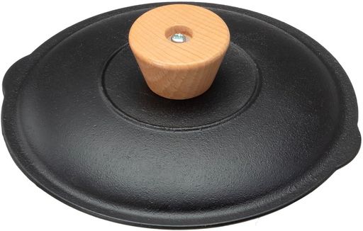 イシガキ デリッシュライフ 鉄鋳物 スキレット 蓋 カバー つまみ木製 熱くなりにくい 15cm 4566