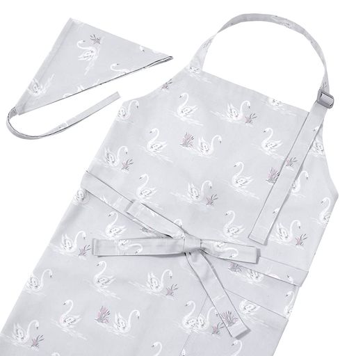 COLORFUL CANDY STYLE LAURA ASHLEY エプロン 女の子 中学生 高校生 三角巾セット 調理実習 おしゃれ Swans NC501830