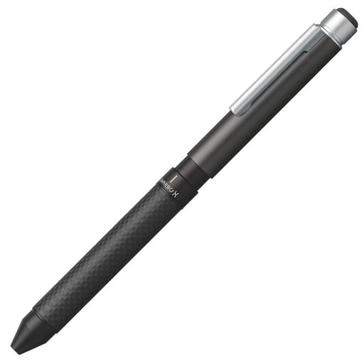 【特長】ボディ、シャープメカ1本及びボールペン替芯2本を自由に選んでMyオリジナルの1本を作ることができる(※注意:本体軸のみ/ボールペン替芯・シャープ部機構などは付属していません) 【仕様】ロータリーシステム(上軸)/上軸:アルミ・アルマイト・ブラスト仕上げ/下軸:カーボン・塗装藍上げ 【ボールペン替芯】4C-0.7芯/4C-1.0芯/4C-0.7芯-N/JSB-0.4芯/JSB-0.5芯/JESB-0.5芯/ESB-0.7芯 【入力ペン替芯】S4C芯【シャープ部機構】SBXシャープ部機構0.3・0.5・0.7mm 【替消しゴム】X 【本体サイズ】全長138.0x最大軸径10.8mm/重量22.6g