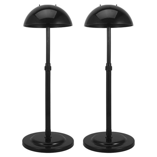 FOMIYES調節可能なウィッグスタンド1ペア帽子ディスプレイホルダープラスチック製自立式マネキンヘッド..