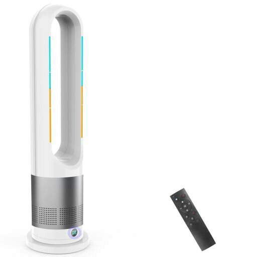 【新進化モデル・冷暖兼用】セラミックヒーター暖房器具省エネ電気3段階温風&8段階送風DCモーター100°..