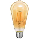 TENGYUANLED電球フィラメント電球E26エジソン電球40W形電球電球色2700K470LM4W全方向タイプエジソンランプST64アンバーガラス金色琥珀色レトロアンティーク省エネ非調光タイプPSE認証済(3)