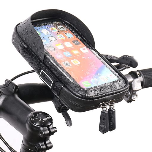 自転車スマホホルダー 防水スタンド ケース Oziral 7インチスマホ対応 360度回転