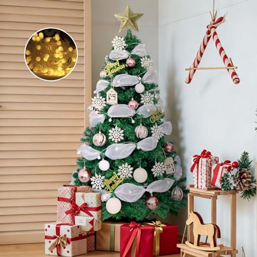 クリスマスツリー120cm/150cm2025年定番モデル【LED飾りライト付き&8パターン点灯&タイマー機能】chris..