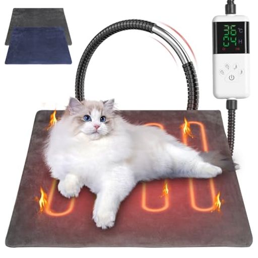 ペット用ホットカーペットペットヒーターIntime【ペット専門家監修】猫犬用ヒーターマット30〜60°C温度..