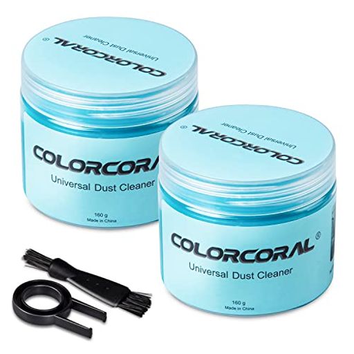 COLORCORALキーボード掃除スライムジェルクリーナー隙間のお掃除用粘着クリーナー手にべたつかずスライムキット繰り返し使えるPCカー用品便利グッズ車掃除2缶セットブルー COLORCORALキーボード掃除スライムジェルクリーナー隙間のお掃除用粘着クリーナー手にべたつかずスライムキット繰り返し使えるPCカー用品便利グッズ車掃除2缶セットブルー