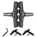 FEELCAT 自転車ブレーキシュー Vタイプ ブレーキパッド 全天候型 Vブレーキ 消音 耐久 マウンテンバイク/ロードバイク用 70MM 左右分け設計 六角...