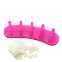 KADSプラスチック製ネイルアートマニキュアディスプレイトレーニング練習固定スタンドと100本の練習用爪(ピンク)