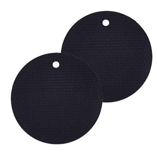 Mirhua鍋敷きシリコン丸型2点セット耐熱200度おしゃれ断熱パッドシリコンマット防水マット多機能保護や..