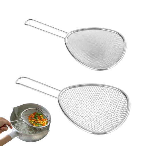 kasanidikaザルざる2個ざるステンレスすくいザルストレーナー取っ手付き食洗機対応湯切りもできる同時..