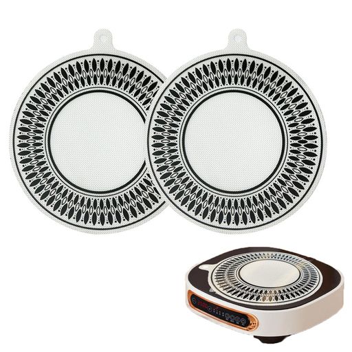 ”Mirhuaihマットクッキングマット直径22cm断熱マット焼け焦げ防止と電磁調理器保護耐摩耗耐油家庭用シ..