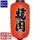 【お買い物マラソン】07/26 AM1:59まで のぼり屋工房 ビニール提灯 9号 長型No.9090 焼肉 YTY3001
