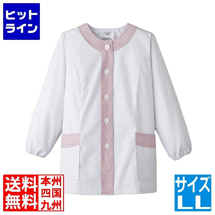 サンペックスイスト 女性用デザイン白衣 長袖 FA-723LL SHK374