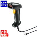 【スーパーSALE】6/11 AM1:59まで サンワサプライ Type-C 1次元レーザーバーコードリーダー BCR-TC1D1BK