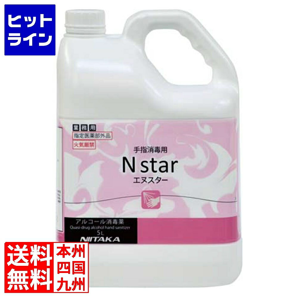 【お買い物マラソン】01/16 AM1:59まで ニイタカ 手指消毒用 Nスター 5L ソフトボトル