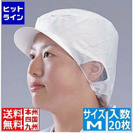 【5月18日感謝デー+SPU】 日本メディカルプロダクツ エレクト・ネット帽(20枚入) EL-402W M ホワイト SBU2801