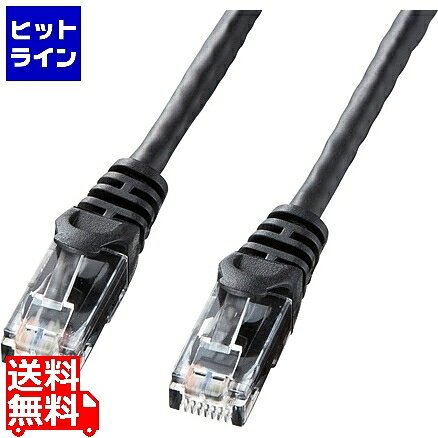 サンワサプライ カテゴリ6UTPLANケーブル LA-Y6-15BK