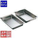 【お買い物マラソン】04/27 AM9:59まで 本間製作所 18-8 穴明ホテルパン 2/3 25mm 業務用 AHT04033