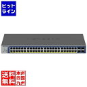 ネットギア GS752TXPv3 ギガ48ポート SFP+x4 アップリンク PoE+対応スマートクラウドスイッチ GS752TXP-300JPS