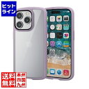 PM-A23CTSLFCPU iPhone 15 Pro ハイブリッドケース TOUGH SLIM LITE フレームカラー 背面クリア ストラップシート属 ラベンダー -お品- -ds