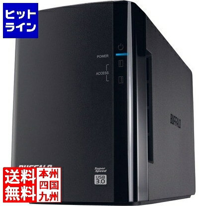 20日は【ポイント4倍】楽天カード企画！ バッファロー ミラーリング機能搭載 USB3.0用 外付けハードディスク 2ドライブモデル 4TB HD-WL4TU3/R1J