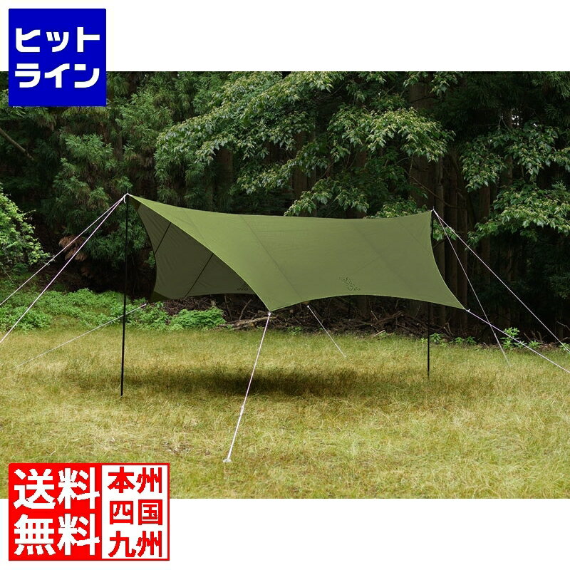 DOD タープ いつかのタープ カーキ TT5-631-KH 正規販売店 オールインワン アウトドア キャンプ BBQ ヘキサタープ