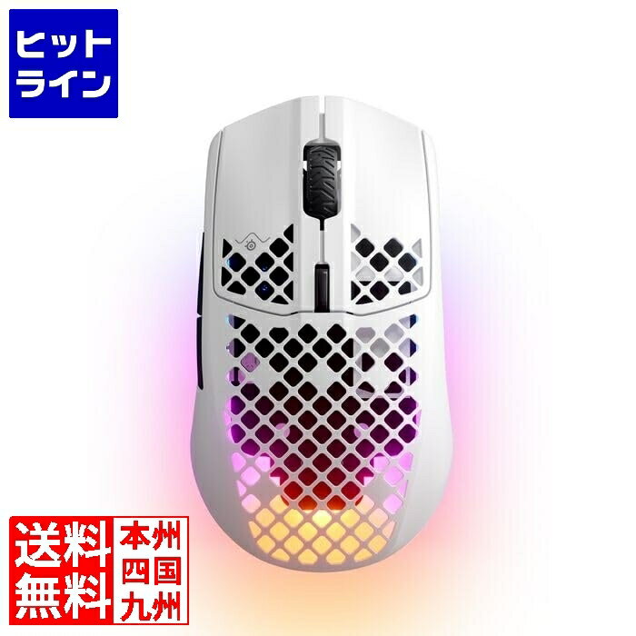 【05/16 01:59まで、お買い物マラソン】 SteelSeries 62608J Aerox 3 Wireless (2022) Snow(RE) 62608J