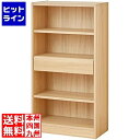 【スーパーSALE】6/11 AM1:59まで 白井産業なめらかな開閉の引き出し付きシンプルラック 白井産業 シェルフ 飾り棚 本棚 ナチュラルブラウン 幅56.3 高さ107.1 奥行29.2cm SO1-1155HNA セルオリア(3)