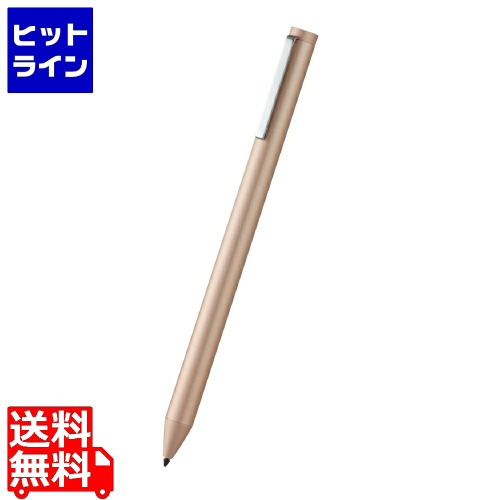 エレコム アクティブスタイラスペン タッチペン 極細 2mm iPad専用 充電式 ピンク オートスリープ機能 クリップ付 タブレット 滑らかな操作 P-TPACSTAP01PN