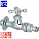 【お買い物マラソン】07/26 AM1:59まで ユニソン プレーンフォーセット ホース用蛇口A シルバー 601901210